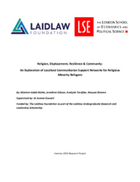 Religion, Displacement, Resilience & Community: An Exploration of Localised Communitarian Support Networks for Religious Minority Refugees
