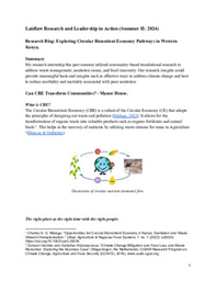 Exploring Circular Bionutient Economy Pathways in Western Kenya.