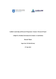 LAIDLAW RESEARCH FINAL ESSAY 