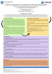 Research Poster on Constitutional Environmental Rights 