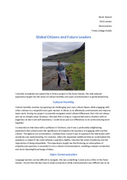 Blog 2: Global Citizens and Future Leaders
