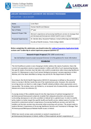 Summer 1 - Research Project Proposal 2023 