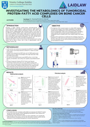 Summer 1 Research Poster - Investigating the metabolomics of tumoricidal protein-fatty acid complexes on bone cancer cells 