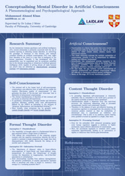 Conceptualising Mental Disorder in Artificial Consciousness (Poster)