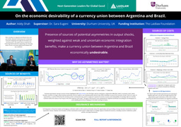Research Poster - On the economic desirability of a currency union between Argentina and Brazil.
