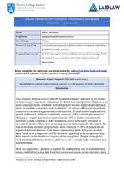 Laidlaw research proposal 