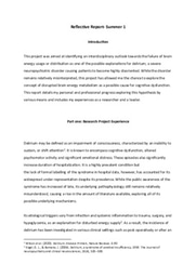 Laidlaw reflective report