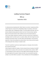 Summer 1 Reflection Report