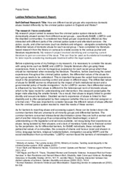 My Reflective Report!