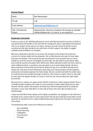 Laidlaw Research Reflective Report 