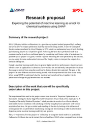 Research proposal : Exploring the potential of machine learning as a tool for chemical synthesis using SHAP