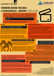 Research Poster - Thinking Inside the Box: A Pedagogical Journey