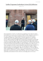 French war memorials, an international public and negociating the inbetween: working as a tour guide and researcher for the Office national des combattants et des victimes de guerre