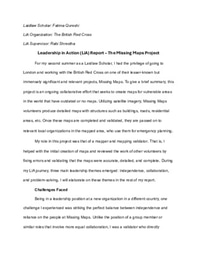 Leadership in Action Project Report