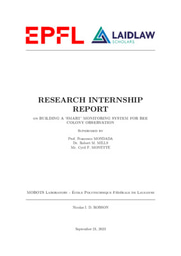My Research Internship Report - on Building a 'smart' monitoring system for bee colony observation