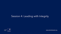 Oxford ELP Session 4 - Integrity (Deck)