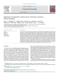 Exploration of organoids in ovarian cancer: From basic research to clinical translation