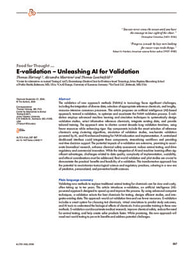 E-validation – Unleashing AI for Validation