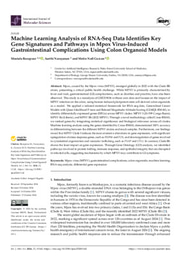 Machine Learning Analysis of RNA-Seq Data Identifies Key Gene Signatures and Pathways in Mpox Virus-Induced Gastrointestinal Complications Using Colon Organoid Models