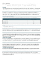 Exhibitor Terms and Conditions for WORD+ Events by Caterpillar Hill Ltd