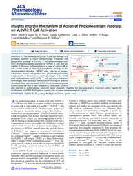 Insights into the Mechanism of Action of Phosphoantigen Prodrugs on Vγ9Vδ2 T Cell Activation