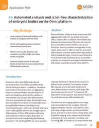 AppNote_Automated analysis and label-free characterization of embryoid bodies