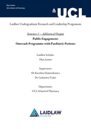 Laidlaw Summer 1 Additional Output - Outreach with Paediatric Patients