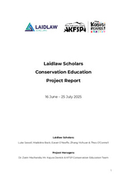 Kasiisi Conservation Education Report 2025