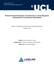 Psychomotor Retardation and Dopamine Dysfunction: A Transdiagnostic Phenomenon - Laidlaw Research Report 2024 