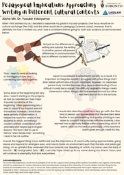 Reflection - Pedagogical Implications: Approaching Writing in Different Cultural Contexts