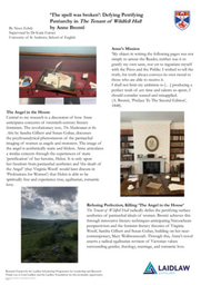 Poster: 'The spell was broken': Defying Petrifying Patriarchy in The Tenant of Wildfell Hall by Anne Brontë