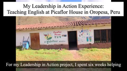 LiA Video: My Summer Teaching in Oropesa, Peru.