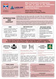 Research Poster — Bites of Assimilation and Belonging: The role of food in the assimilation experiences of Edinburgh’s Chinese/ Hong Kong diaspora
