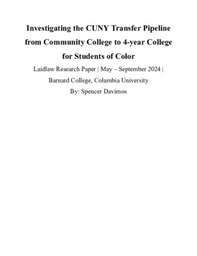 Investigating the CUNY Transfer Pipeline from Community College to 4-year College for Students of Color.docx (1)