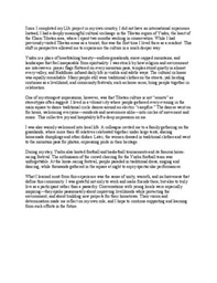 LiA international experience output