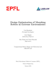 Research Report - Design Optimization of Morphing Robots in Extreme Environments