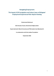 Navigating Employment: The Impact of UK Immigration and Labour Laws on Refugees’ Employment Experiences Post-Asylum Seeking