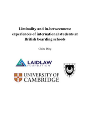 Liminality and in-betweenness: experiences of International students at British boarding schools