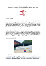 LIA - Women, International development and the Valley