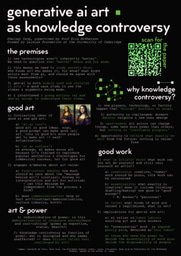 Generative AI art as knowledge controversy - Poster
