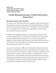 Summer 2024 Research Proposal: Circular Bionutrient Economy