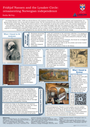 Poster - Fridtjof Nansen and the Lysaker Circle: ornamenting Norwegian independence