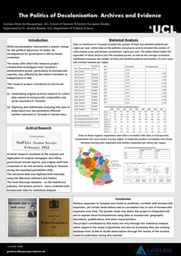 Laidlaw Poster: The Politics of Decolonisation: Archives and Evidence