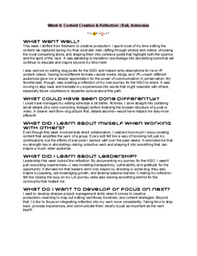 Week 6 Log | LiA Reflection: Content Creation & Reflection