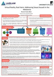 Research Poster - Virtual Reality, Real Harm: Addressing Sexual Assault in the Metaverse