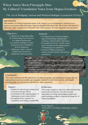 🪷📿⛰️LiA Poster :When Asura Meets Pineapple Bun: My Cultural Translation Notes from Mogao Grottoes——The Art of Bridging Ancient and Modern Dialogue Learned in 45 Days