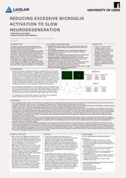 Reducing Excessive Microglia Activation to Reduce Neurodegeneration 