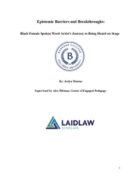 Epistemic Barriers and Breakthroughs: Black Female SpokenWord Artist’s Journey to Being Heard on Stage