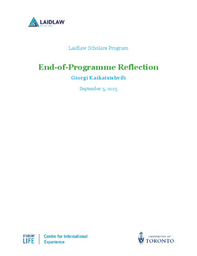 End of Program Reflection