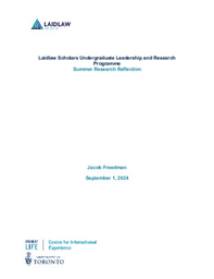 Summer Research Reflection